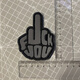 Velcro embroidered armband FUCK middle finger badge military fan tactical backpack patch accessories Chinese style personalized badge