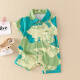 迪士尼（Disney）品牌童装婴儿衣服夏季薄款短袖连体衣新生儿夏装哈衣满月可爱爬服 6191 桔色 80cm