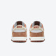 NIKE Nike Dunk Low White Brown Wheat Color Men's Low Top Casual Board Shoes DD1390-100 42