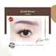 FLORTTE rotating double-headed ultra-fine eyebrow pencil waterproof and sweat-proof, long-lasting and does not fade wild eyebrow gift B2# gray brown