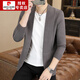 Pierre Cardin Strick -Strickjacke Herbstpullover Jacke 2025 Neue trendige vielseitige einfache lässige Herbstpullover Männer hellgrau l