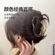 High-end cloud shark clip headband, temperament hair clip, women's grip clip, back head clip, 3 colors, black + gray + brown