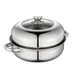 Debo Debo soup pot stainless steel single-layer steamer steamer induction cooker dual-purpose pot Eileen 26cm