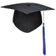 Adult top hat High school 18-year-old bachelor's hat Master's degree supervisor Doctor's hat Customized school badge printed tassel Doctor's hat (cardboard) All size can be adjusted