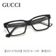 Gucci glasses frame for women Ni Ni same Gucci glasses frame for women black frame square myopia glasses GG1476OK tortoiseshell 002