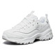 
Skechers women's shoes autumn white shoes women's thick sole heightened daddy shoes casual sports shoes panda shoes 11979 white-WSL 35.5