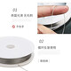 Mengkeduo Beaded Steel Wire Lead Text Play Beaded Bracelet Threading Tool Threading Bead Needle Traction Line DIY Accessories Material Beaded Steel Wire Steel Color 0.3mm About 45 Meters