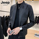 
Jeep (JEEP) genuine leather leather jacket for men's jacket Haining motorcycle spring and autumn 2025 new casual top leather jacket top men's clothing black 912# regular style! 3XL [slim fit and small]