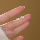 
Mr. Ouyang S99 foot silver KT cat screw earrings for girls cute sweet earrings for earrings in white ear bones children's ear jewelry 674ED-silver-screw-A27-204 foot silver