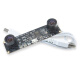 
JEQLO HD USB drive-free module 1 million pixel binocular synchronous VR ranging camera face recognition 3D depth detection OV9732 module 720P 72 degree small distortion/3.6mm
