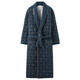 Yamulan Winter Cotton's Men's Nightgown Bathgobe Hrobe Hourbe Утолщенный теплый пижама чистый хлопковой зажим длинный крупный ватный ватный стиль мужской стиль 1047-100% чистый хлопок внутри и за пределами 185 (xxxl)