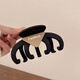Bary Reef универсальный темперамент треугольник Matte Clip Clip Большой волос Женщины 2024 Новый стиль задняя голова для волос с зажимами кофе Clip