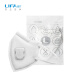 LIFAair individually packaged KN95 mask white breathable breathing valve anti-pollen anti-bacteria anti-spray anti-haze anti-dust LM98W10 only