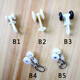 Curtain track accessories pulley wheel auxiliary material roller old straight rail curved rail guide rail hook ring slide rail running wheel pulley A2 style 30 pcs