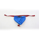 
BRAVEPERSON Men's super-sliding stretch-line pants, low-waist T-shirt underwear, cool and silky and fashionable male sexy hip-showing single-thong underwear, blue L