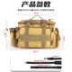 Jiazhi fishing lure bag, multifunctional waist bag, crossbody bag, large capacity fishing rod bag, special storage bag, fishing gear bag, waterproof fishing gear bag, special camouflage [naked bag] No Specifications