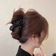 Begegnung mit Maillard Matte Grab Clip Großer High -End -Haarclip für Frauen 2024 neuer Hinterkopfhai -Haarclipzubehör Schlangenförmige Grab -Clip - Khaki - 1