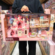 赟娅小兔子大城堡别墅客厅卧室双层床女孩过家家六一儿童玩具生日礼物 粉愿兔大城堡乐园