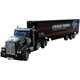 Fernbedienungs-Lkw-Kinder-Halbscheifungs-Spielzeugauto RC Elektro-LKW-Simulation Transportwagen Ladebehälter Großer schwarzer rotes Auto Standard