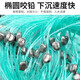 War flow fish net sticky mesh wire mesh fishing net three-layer sunken net single-layer floating net hanging net crucian carp net white strip net small fish net fishing net single-layer sunken net 18 meters long 1.2 meters high 1.5 fingers