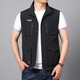 JP Men's Vest Casual Quick Dry Jacket Multipocket Photography Vest 2206 Khaki L (125jin [Jin entspricht 0,5 kg] -140jin [Jin ist gleich 0,5 kg])