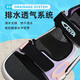 ANTA children's sandals, girls' shoes, 2026 summer new outdoor Velcro arch open toe beach shoes, light fog purple/Anta white/black-1 36, shoe inner length 23cm