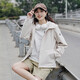 Camel (CAMEL) thin velvet woven sports coat women's hooded casual jacket windbreaker C0W14L9123 Sha Xing L