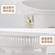 LUSTRO WARE [original imported] Japanese kitchen drain antibacterial washing basket fruit and vegetable cleaning basin dish rack storage basket [made in Japan] K-1656WH drain basin