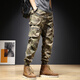 Xuan Mulin American retro work pants men's loose straight pants men's casual pants autumn and winter small feet tying feet Harem pants 679 gray 28