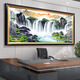 The Great Wall Painting Back Mountains of the West Anhui Secret Landscape Picture Company Office Decoration Mural Club Background Hanging Painting Living Room Landscape Painting 07_CT-686 The Great Wall Plexiglass 280*110 cm + Black Gold PS frame