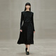 
LESS [Same Model in Zhou Xun] [Seiko Series] Spring texture lace jacquard waist skirt 2N3D12350 001/Black L