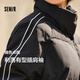 Semir Semir Down Jacket Women's Short Stand Collar Contrast Color Three-Proof Warm Commuting Jacket 24 Winter New Style 109724113012