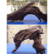 
JPHZNB purple teak wood fine 45-60cm natural fish tank landscaping sinking wood large tree stump sunburn turtle platform aquarium decorative wood royal blue 16856