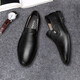 
KEECHMONT men's shoes new bean shoes comfortable soft urban fashion men's casual leather shoes lightweight soft sole non-slip lazy shoes 11973 black regular version 37