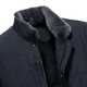 
Snow Leopard New mink fur collar Removable Men's Parkae Coat Rabbit Fur Body Short Fur Coat Blue 170/92A(48)