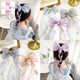 
Miande New Children's Hair Accessories Frozen Princess bow hair clip girls veil streamer mesh hair card headdress 9273D Snow White bow single streamer