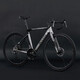 Xidesheng (XDS) Bicicleta de carretera RS360 SHIMANO DISCO DE ACELO DE ACELA DE 16 VELADAS Tambre de tambor Velocidad de la rueda de la rueda para adultos Silver negro 48 cm