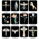 CLCEY Folk Guitar Ukulele Electric Guitar Headphones Box Code Stickers Personalized Decoration Internet Celebrity Guitar Panel Stickers Pegasus