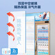 Rongshida display cabinet large capacity beverage beer supermarket fresh-keeping vertical commercial refrigerator direct cooling air-cooled glass door display cabinet freezer display cabinet white double door 728L [Shop manager's recommendation] Luxury circulation air-cooled frost-free
