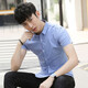 Jingkongtan Dünne Sommer Neues kurzärärmiges Hemd koreanischer Stil der koreanischen Styme der koreanischen Styme hübsches schlankes, gestickeltes Freizeithemd Herren-Trend 826 Weiß L 100-120jin [Jin ist 0,5 kg]