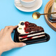 Baijie triangular cake box 8-inch mousse layer cake box baking Western pastry disposable packaging box 20 pieces