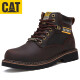 Carter Cat Herrenschuhe Goodyear große gelbe Stiefel Martin Boots Baustelle Arbeitsstiefel Sicherheitsarbeitsschutz Schuhe Stahl Zehen Anti-Smashing Männer gelb 38