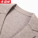 Arctic Velvet Strick -Strickjacke Herrenjacke mit Wollpulloveranzügen und Tragen von Herrenkleidung dünne Frühlings- und Herbst -Herren -Oberteile und -Fäden Kamelfarbe L/170