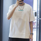 Adidas kurzärärmiges T-Shirt für Männer Sommer Neue Neo Sportswear Strickbares rundes Hals Top HC9717 HC9717 White XL