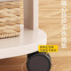 Millennium Huafu Cave Board Clothes Mirror Rotating Full Body Moving Floor Mirror Household Clothes Hanger Integrated Fitting Mirror 170*40 Warm White