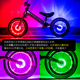 BIKEBROS bicycle light children's bicycle valve light wheel light flower drum light balance car light flash light bicycle hot wheels night riding light [baby bicycle balance car model intelligent sensor]