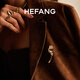 HEFANG He Fang Jewelry Fork Pasta Brooch Elegant Pin Ladies High-end Birthday Gift for Girlfriend Gold