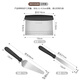 MAXCOOK stainless steel scraper demoulding 3-piece set baking tool scraper cake spatula food supplement tool scraper demoulding three-piece set MCPJ6196