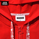 JOY&DOGA CEO same style 35711 Dream series cultural shirt long-sleeved terry sweatshirt jacket red 2XL