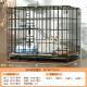 Hanhan pet folding cat cage square tube cat cage with toilet cat villa kitten adult cat cattery cat nest double layer cat cage black 850 double layer